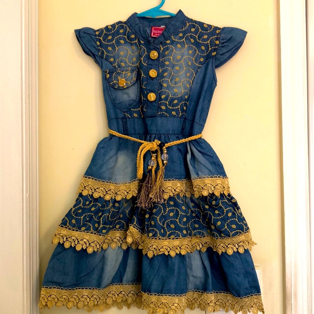 Toddler Girls Blue Denim Dress